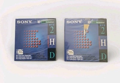 SONY Micro 3.5'' Floppy Disc Double Sided IBM Formatted 10MFD-2HD High Density