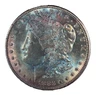 1883 Morgan Dollar GEM-BU Colorful Rainbow Toned 90% Silver $1 U.S Coin # 2372