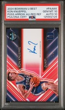 Kon Knueppel Bowman Best Possession Arrow Red Ref Auto 1/5 PSA 10 AUTO 10 POP 1