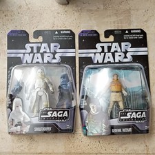 Hasbro Star Wars Saga Collection Snowtrooper  011 & General Rieekan  012