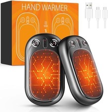Hand Warmers Rechargeable USB & Reusable 2 Pack for Up to 12 hrs, Portable Elect