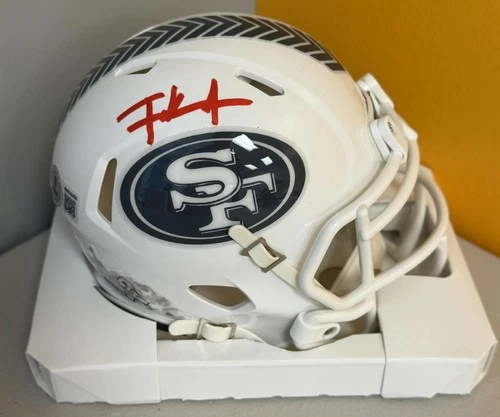 FRANK GORE SAN FRANCISCO 49'ERS STS AUTOGRAPHED MINI HELMET BAS COA