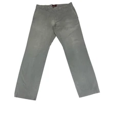 Mason's Em's of Mason's Gray Cotton Chino Pants Men's 35W Straight Fit Italy