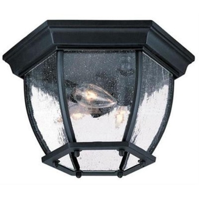 Acclaim Lighting 5602BK/SD Three Light Outdoor Flush Mount - 11 Inches Wide by