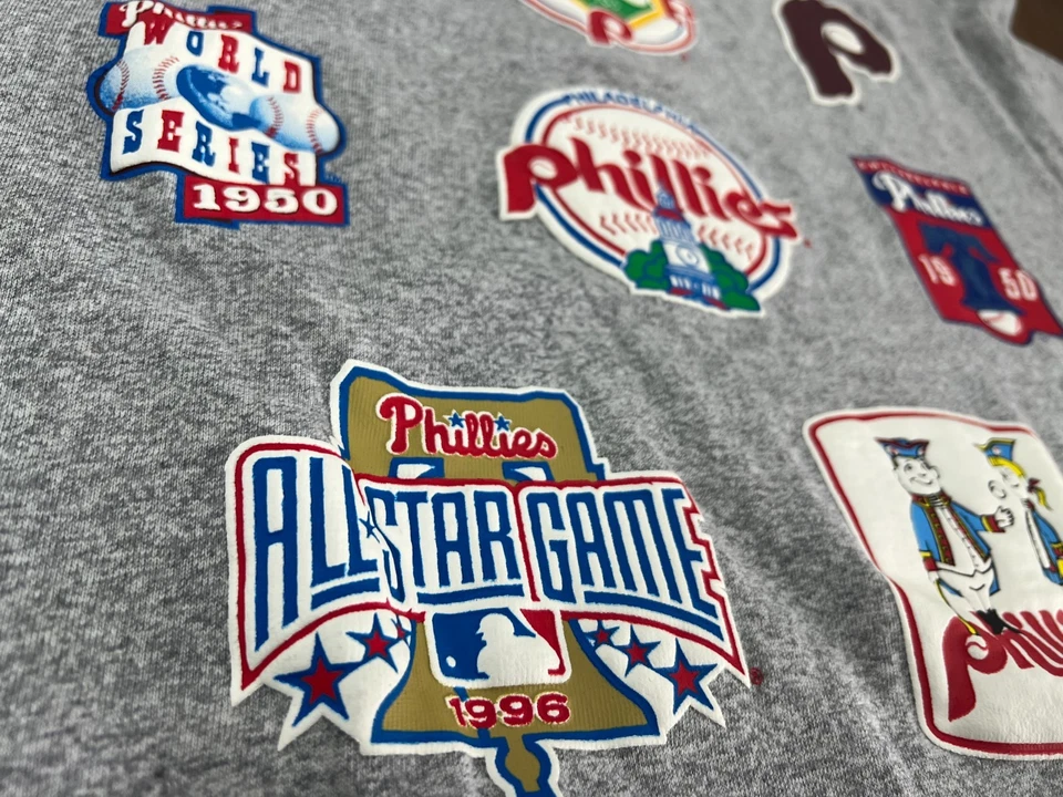 PHILADELPHIA PHILLIES T SHIRT 47 HISTORY LOCK FOUNDATION TEE M NWT 2 SIDED $55 - Image 3 of 4