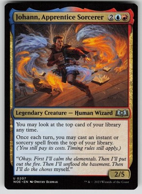 Johann, Apprentice Sorcerer Normal U Wilds of Eldraine 207 NM