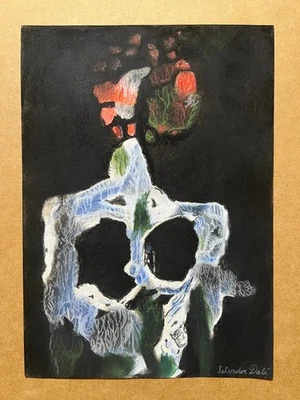 Salvador Dali Zeichnung auf Papier (Handmade) signiert und gestempelt Mischte... - Bild 1 von 4