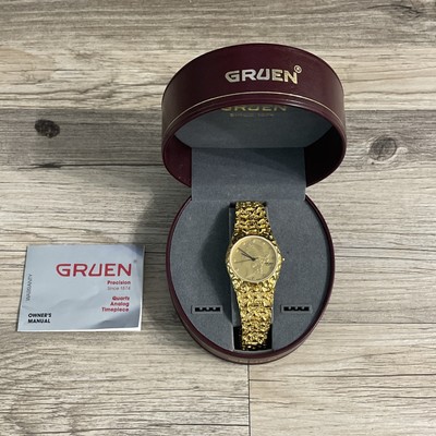 Montre De Poche Gruen Or 14 Carats Vintage - Mécanique Manuelle, 15 Rubis, USA, à Restaurer