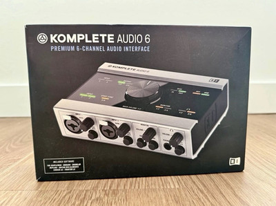 Native Instruments Komplete Audio 6 USB Interface 6-Ch 2 Mic MIDI Phantom Direct