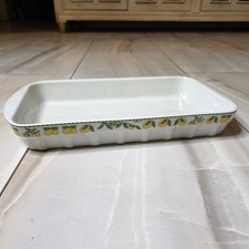 Porcelaine du Reussy France Lemon Baking Dish Cathie B Citrus Rectangular Baker
