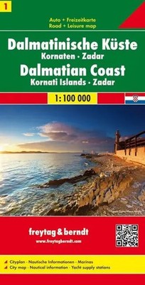 freytag & berndt Straßenkarte Dalmatinische Küste 1:100.000.Tl.1 | (Land-)Karte