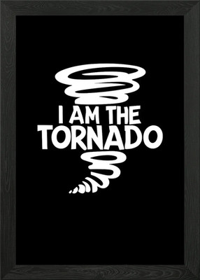 I Am The Tornado Gerahmtes Wandbild Poster Leinwanddruck Bild