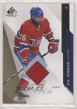 2014-15 SP Game Used Gold Jerseys PK Subban #11 1o3