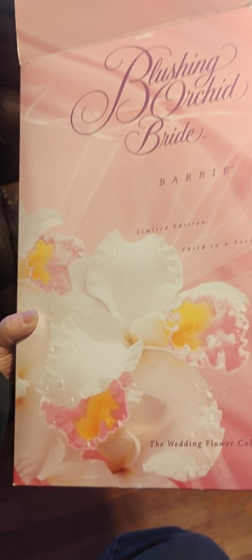 Barbie Blushing Orchid Bride Porcelain Mattel 1996 New S/N 10788 In Series