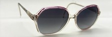 Vintage Marchon Shelby Purple Translucent Oval Sunglasses W/ NEW LENSES Japan