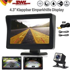 Rückfahrkamera Einparkhilfe Auto KFZ PKW Kamera mit 4.3'' LCD Monitor Nachtsicht