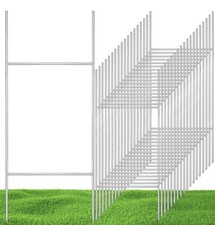 30 Pcs H Stakes for Yard Signs 30" x 10" Metal Heavy Duty H Frame Wire Stakes