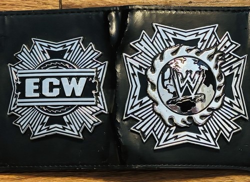OFFICIAL FIGS TOY CO ECW BIG SILVER WORLD CHAMPIONSHIP REPLICA WRESTLING BELT - Picture 4 of 11