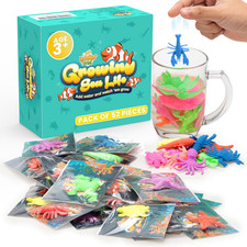 Water Growing Sea Creature Toys for Kids Ocean-Themed Party Favors, Goodie Bag