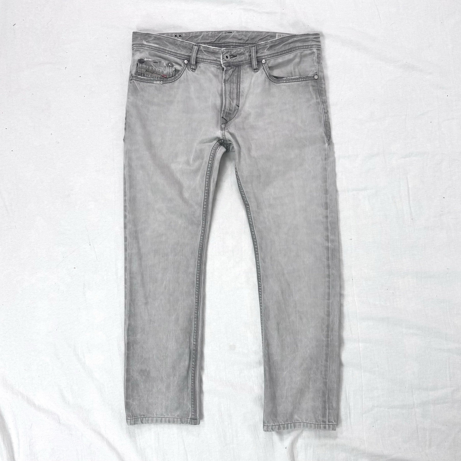 RARE Diesel x Adidas Originals Gray Jeans ADI-THANAZ Stretch Men's Size W33 L32