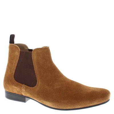 Red Tape Mens Stanway Suede Pointed Leather Ankle Chelsea 