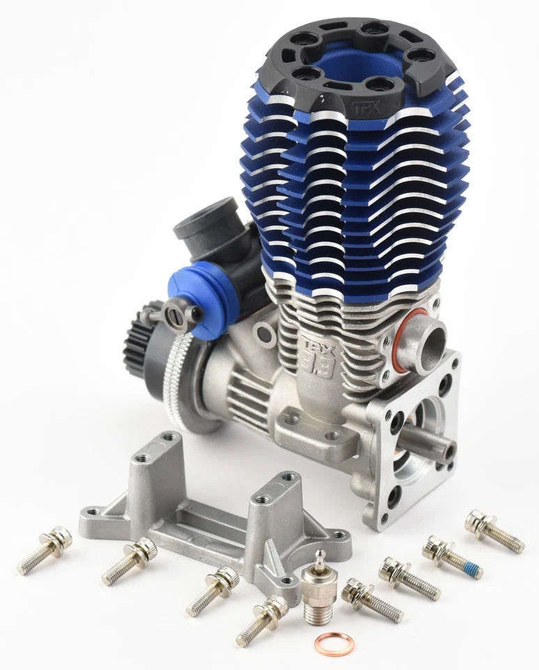 Se adapta a MOTOR Traxxas T-Maxx 3.3 Incluye engranaje de bujía incandescente Carb, montaje del motor, tornillos Foto 4 de 4