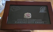 2024 KANSAS CITY CHIEFS AFC CHAMPIONS CHAMPIONSHIP RING AUTHENTIC  MAHOMES RARE
