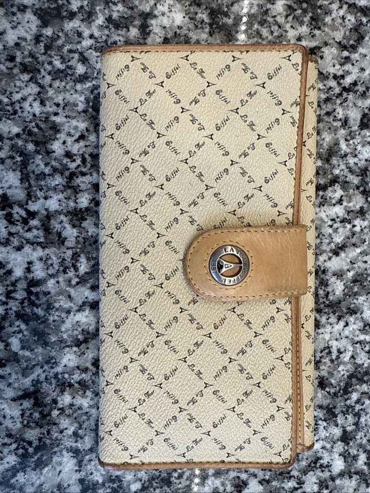 Bolso con asa superior beige monograma La Tour Eiffel Paris con billetera Foto 3 de 4