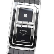 CHANEL Code Coco H5147 1P diamond Black Dial Quartz Men's Watch_961089
