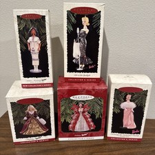 Vintage Hallmark Barbie Ornaments Keepsake Collector's Series Holiday Christmas