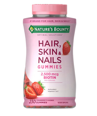 Nature's Bounty Hair, Skin and Nails Gummies, 2,500 mcg Biotin 230 Ct