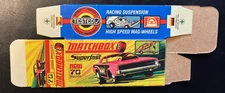Matchbox #70 Dodge Dragster ‘71-‘74 Type H Repro Box 
