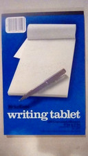 *NEW* NOT MEAD BUT WRITERIGHT PLAIN UNRULED WRITING TABLET PAD 6" X 9" 100SHEETS