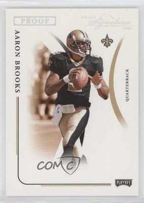 2004 Prime Signatures Silver Proof 3/25 Aaron Brooks #58 0f21