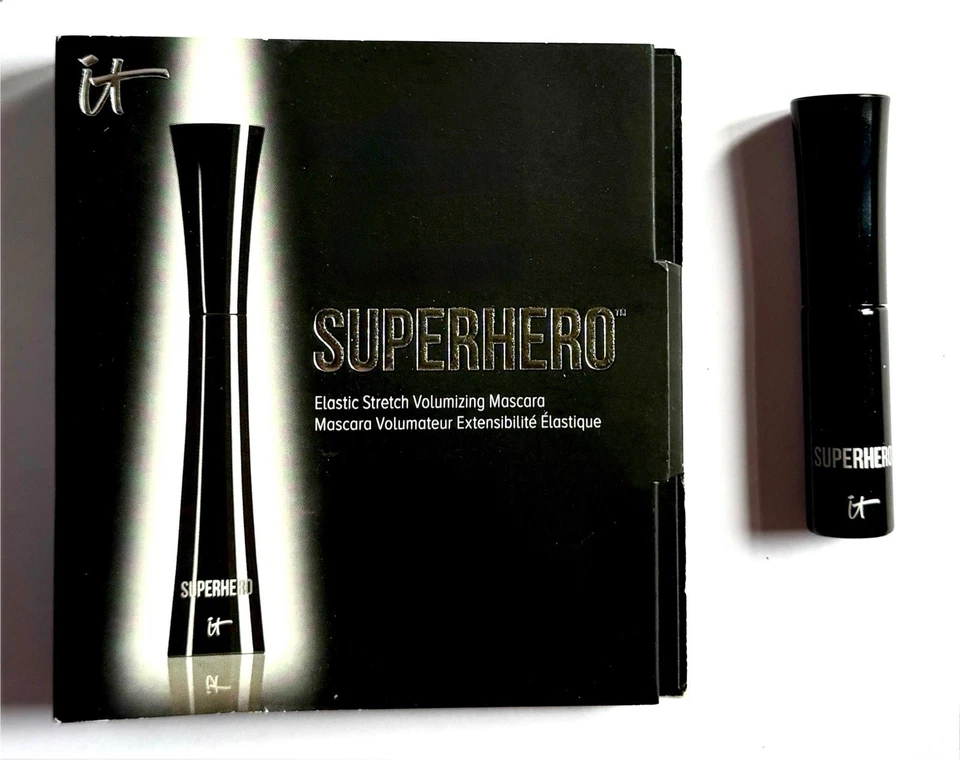 It Cosmetics Superhero Elastic Stretch Volumizing Mascara Black Mini - Bild 2 von 2