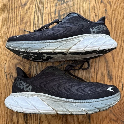 HOKA One One ARAHI 6 Black White Running Walking Men's Size 11D 1123194 BWHT.