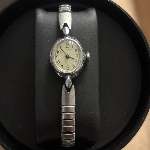 Vintage Timex Mechanical Wind Watch Stainless Steel