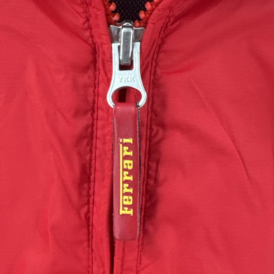 OFFICIAL Ferrari Red Men’s Jacket Windbreaker XXL Hooded Raincoat Racing F1 - Image 3 of 4