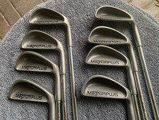 Vintage Ben Hogan Magnum PLUS Iron set 3-9 Iron E wedge, Hogan Steel Stiff