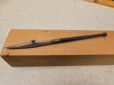Tracer steel, Ruling Pen Drawing 1800s  Ebony & Brass Rare Tool French Made 