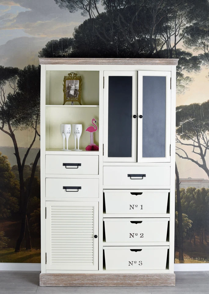 Schrank Kommode shabby chic Küchenbuffet Küchenschrank Geschirrschrank Buffet - Bild 4 von 4