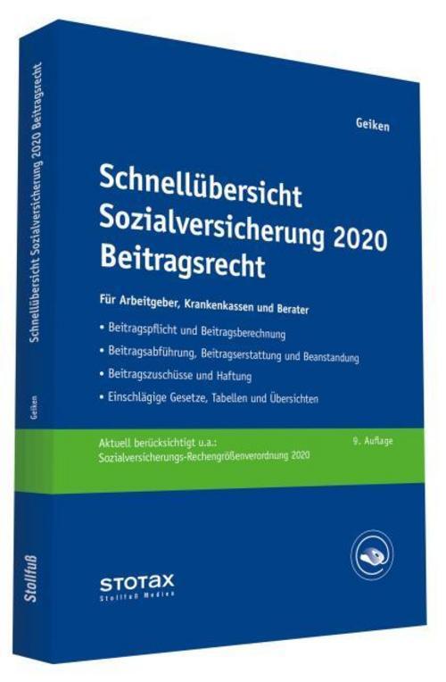 Thumbnail - Schnellübersicht Sozialversicherung 2020 Beitragsrecht Man ...