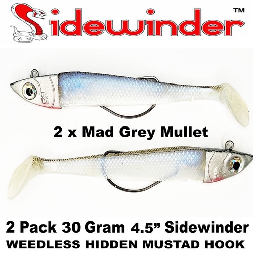 Pick & Mix WEEDLESS Sidewinder Sand eel Lure Bass Cod Pollock Jelly Lures Jigs - Picture 9 of 17