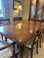 Yew dining table and chairs used