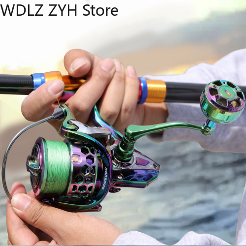 New Multicolor Spinning Fishing Reel Smooth Metal Body Carp Reel Fishing Tackle - Picture 16 of 17