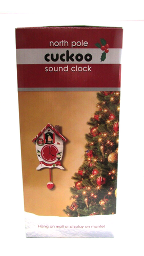 NEW Santa's North Pole Workshop Cuckoo Carol Sound Clock - Picture 2 of 9