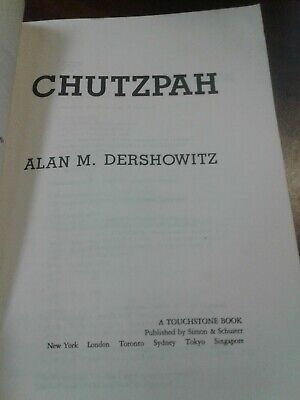  Chutzpah: 9780671760892: Dershowitz, Alan M.: Books