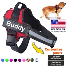 Personalized Dog Harness NO PULL Reflective Breathable Pet Harness Vest