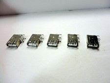 5 Pcs Pack Lot Standard USB 2.0 Jack Socket 4 Pins Type A 90 Degrees Port Female