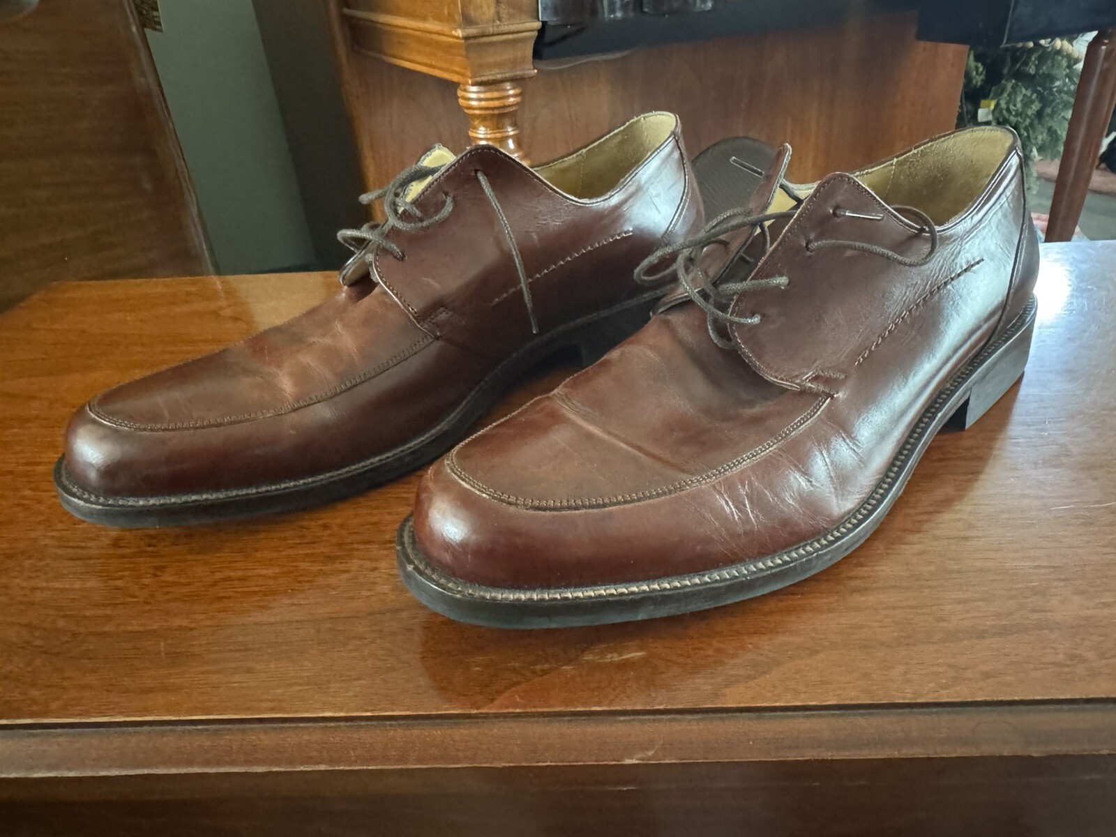 SAOLA Scarpe eleganti derby Johnston Murphy Signature Series da uomo taglia 11 Made in Italy!